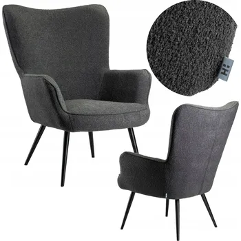 Křeslo Křeslo ušák HowHomely šedé