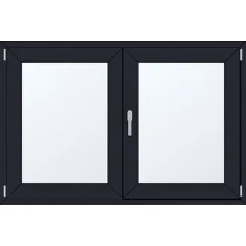 Okno Dvoukřídlé plastové okno pravé 139x90