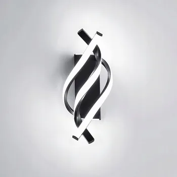 Nástěnné svítidlo Nástěnné svítidlo Comely bílé, černé integrovaný LED zdroj 18 W