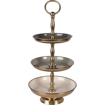 Clayre & Eef - Třípatrový kovový podnos 66426