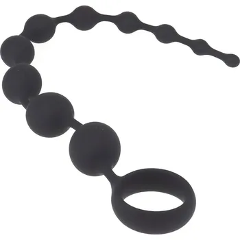 Sensual A101 Anální kuličky silikové 35 cm, černé