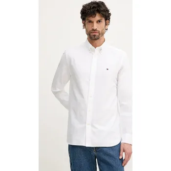 Pánská košile Bavlněná košile Tommy Hilfiger MW0MW41683 bílá 00X, vel. M