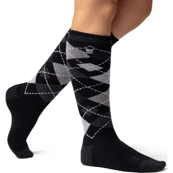 HEAT HOLDERS podkolenky dámské LITE MEDIUM- 1.6 káro ČERNÁ Barva: černá, Velikost: 37-42