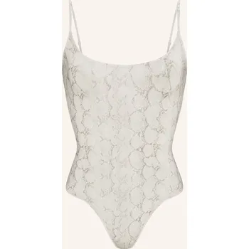 Dámské tričko Skims Dámské Stringové Body Milky Sheer, stone pastel snake...