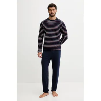 Pánské pyžamo Pyžamo Lacoste pánské, tmavomodrá barva, 4H0624 59X, vel. S