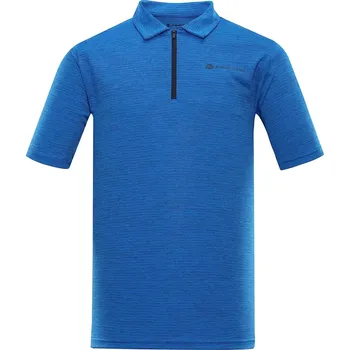 Pánské tričko Pánské rychleschnoucí polo triko ALPINE PRO DONN velikost XS electric blue lemonade