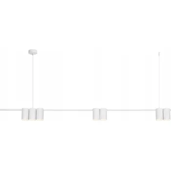 Stropní Svítidlo GENESIS Lišta Bílá 7xGU10 150x180cm Závěsné svítidlo do obýváku