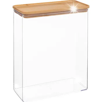 Dóza na potraviny Krabička Eske 4,3L obdélníková s bambusovým víkem