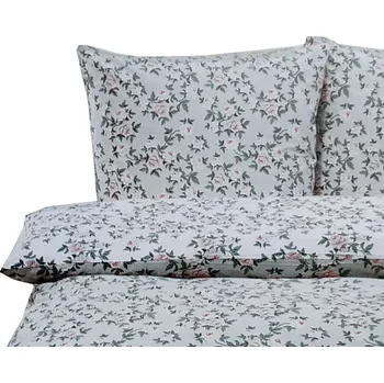 Povlečení Povlečení Smukee 220x200 šedé s růžemi 049