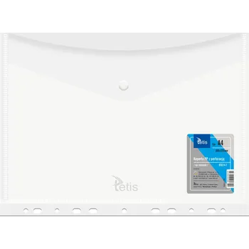 Obal na dokumenty A4 s klipem BT614 Tetis průhledný