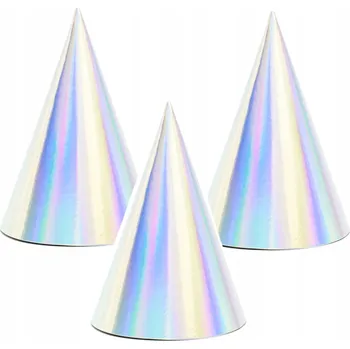 Čepice Papírové Čepice pro Děti BAREVNÉ Párty Gadget Doplněk na Narozeniny