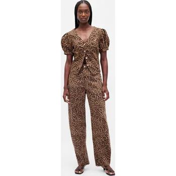 Dámské džíny GAP Jeans Barrel High Rise - dámské GAP černá | hnědá 3482098