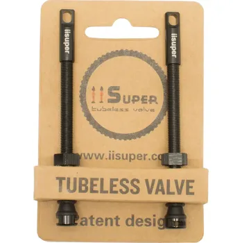 Plášť na kolo iiSuper iiSuper ventilek bezdušový Patendent 80 mm Alloy - 2ks barva černá