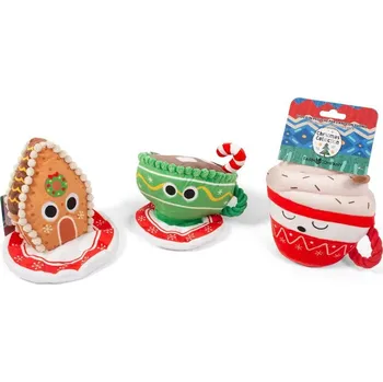 Hračka pro psa Farm Company plyšová hračka Vánoční sladkosti 15cm