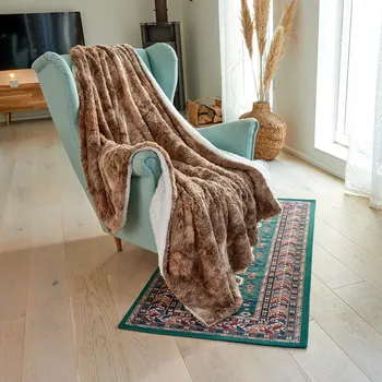 deka Deka z umělé kožešiny melír/bílá 150x200 cm