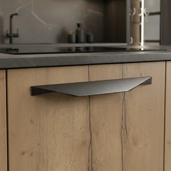 Nábytkové kování Rujzdesign Úchytka VALENCIA / Grafit broušený 320 mm