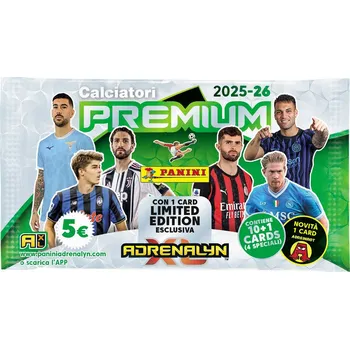 Karetní hra 2025-26 Panini Calciatori Adrenalyn XL Premium Balíček