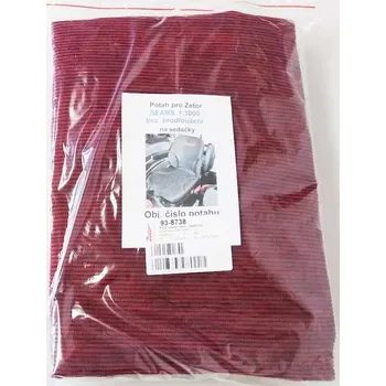 Moto sedlo Potah sedadla řidiče - SEARS červená 938738