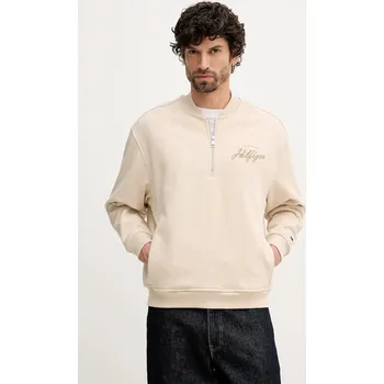 Dámská mikina Bavlněná mikina Tommy Hilfiger MW0MW41432 béžová 08X, vel. L