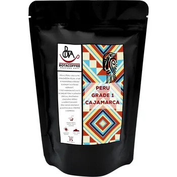 Káva BotaCoffee Peru grade 1 Cajamarca Velikost balení: 250 g, Zrnkovou nebo mletou?: Zrnková káva