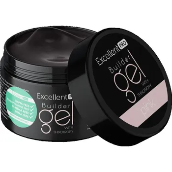 Lak na nehty EXCELLENT PRO STAVEBNÍ UV/LED GEL S TEKUTOU PAMĚTÍ - PINK 5g