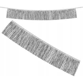 Ozdobná GIRLANDA na Narozeniny STŘÍBRNÉ TŘÁSNĚ Dodá Magickou Atmosféru