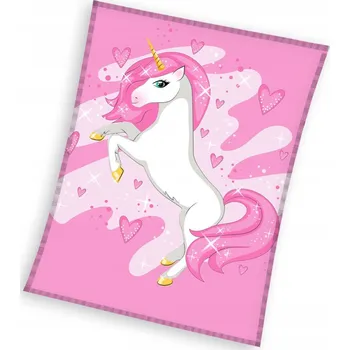 deka Deka Carbotex 150 x 200 cm růžová se zvířátky