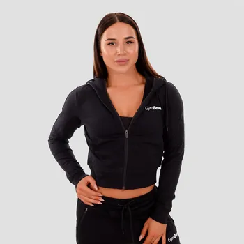 Dámská mikina GymBeam Dámská mikina Zip-up TRN black L