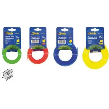 Struna do sekačky Žací struna do křovinořezu 3.00 mm*15 m, "čtverec"