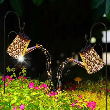 Venkovní osvětlení SOLÁRNÍ ZAHRADNÍ LAMPA KONVIČKA LED DEKORATIVNÍ ZAPICHOVACÍ 80 CM LUCERNA