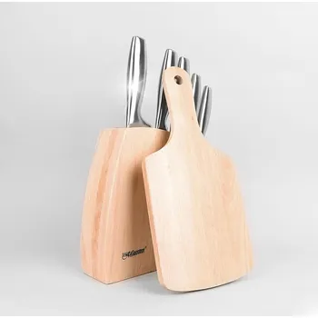 Kuchyňský nůž SADA 5 NOŽŮ V BLOKU + 7 DÍLNÁ SADA BLOK PRKÉNKO NOŽE KUCHYŇSKÉ NEREZOVÁ OCEL