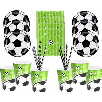 Talíř Sada FOTBAL fotbalista fotbalové kelímky talířky ubrousky