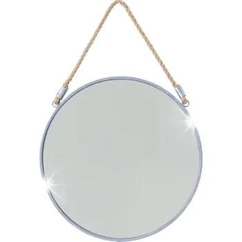 Zrcadlo ZRCADLO Eden KULATÉ 38 Cm stříbrné K ZAVĚŠENÍ
