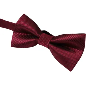 Dětský šrafovaný motýlek bordo