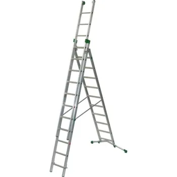 Žebřík Facal PRIMA Trojdílný víceúčelový žebřík Počet příček / složená délka (m): 10+11+11 / 3,54