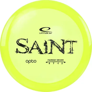 Disc golf Latitude 64° SAINT Opto Line Barva: Žlutá - transparentní, Váha: 171 g