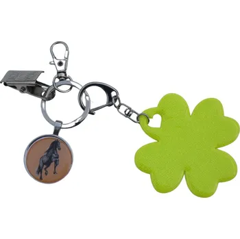 Dóza na potraviny Fríský kůň - bižuterní a reflexní přívěsek (průměr 25 mm)