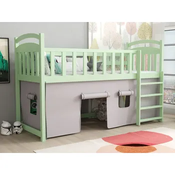 Dětská postel Dětská zvýšená postel Aramis Barva dřeva: Zelená, Rozměry: 80x180