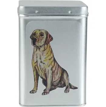 Dóza na potraviny Plechová dóza - žlutý labrador (objem 1,5 l)
