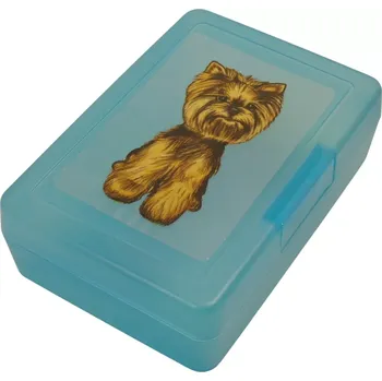 Dóza na potraviny Jorkšírek - plastový box (objem 0,9 l / 1,2 l)