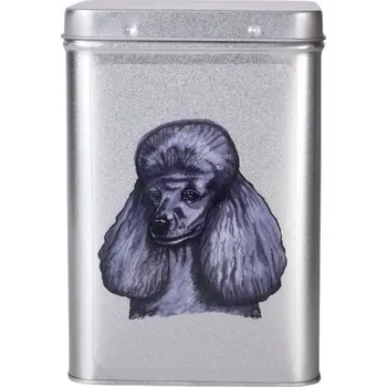 Dóza na potraviny Plechová dóza - pudl stříbrný (objem 1,5 l)