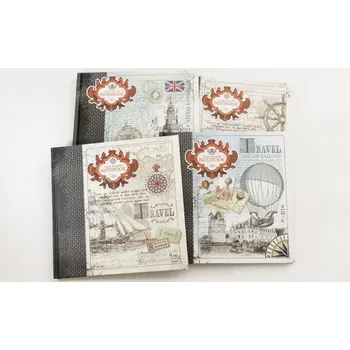 Zápisník Designová záznamní kniha Fresh, tvrdé desky, 200x200mm, 80listů, čtvereček - mix motivů 1