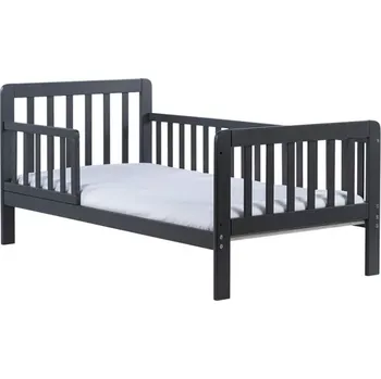 Dětská postýlka Dětská postel se zábranou Drewex Nidum 140x70 cm grafit