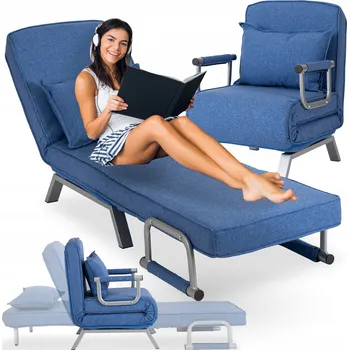 Pohovka Rozkládací křeslo Mebel Elite modré