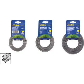 Struna do sekačky Žací struna do křovinořezu zesílená 3.00 mm*15 m, "čtverec"
