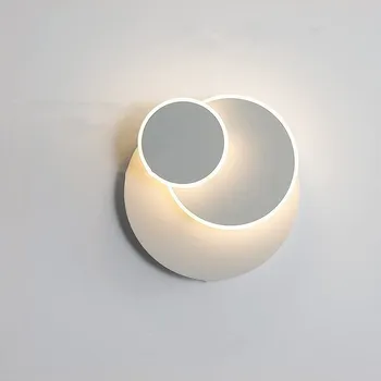 Nástěnné svítidlo Nástěnné svítidlo GOECO bílé, integrovaný LED zdroj 20 W