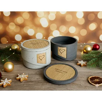 Svíčka Obeton Sypaná svíčka "DÁM SI NOHY NAHORU" 450g Barva: vesmírně šedá