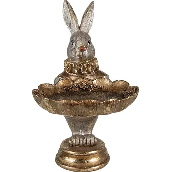 Clayre & Eef - Dekorativní figurka králíka s mísou 6PR4114