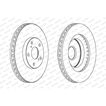 Brzdový kotouč Brzdový kotouč FERODO DDF1646C
