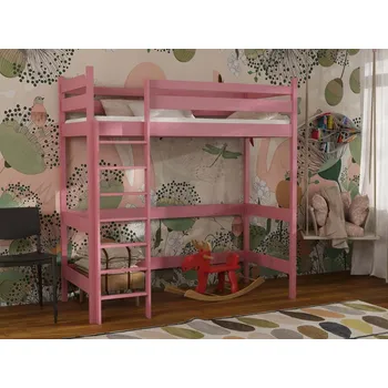 Dětská postel Postel horní spaní Texas Barva dřeva: Růžová, Rozměry: 90x200